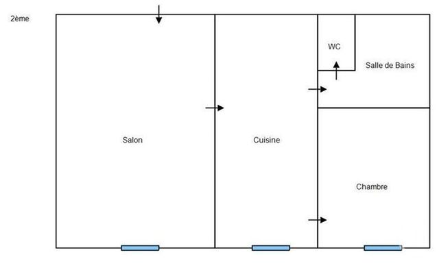 Appartement F2 à louer - 2 pièces - 50.24 m2 - VESOUL - 70 - FRANCHE-COMTE - Century 21 Gsm Immo