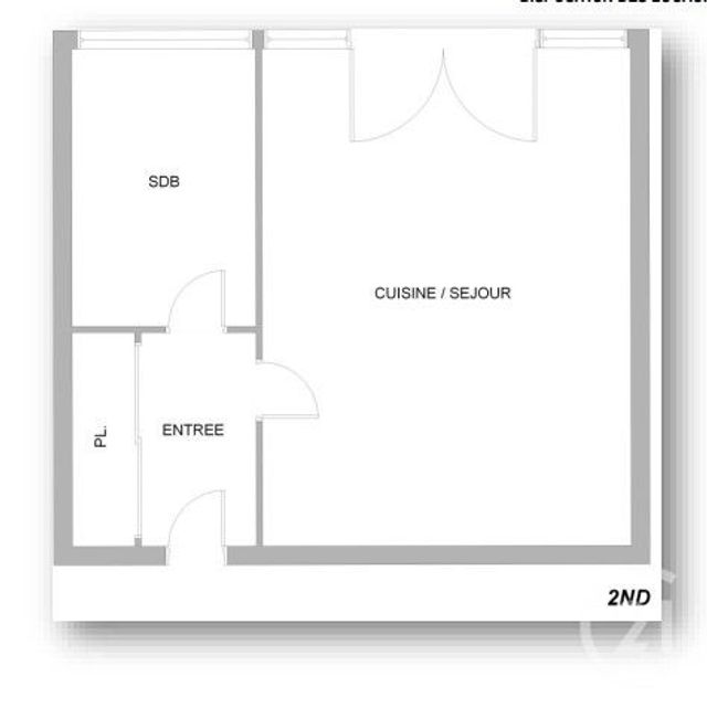 Appartement F1 à louer - 1 pièce - 16.8 m2 - VESOUL - 70 - FRANCHE-COMTE - Century 21 Gsm Immo