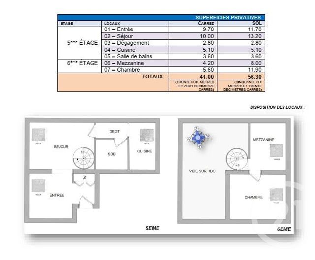 Appartement F2 à louer - 2 pièces - 41.0 m2 - VESOUL - 70 - FRANCHE-COMTE - Century 21 Gsm Immo